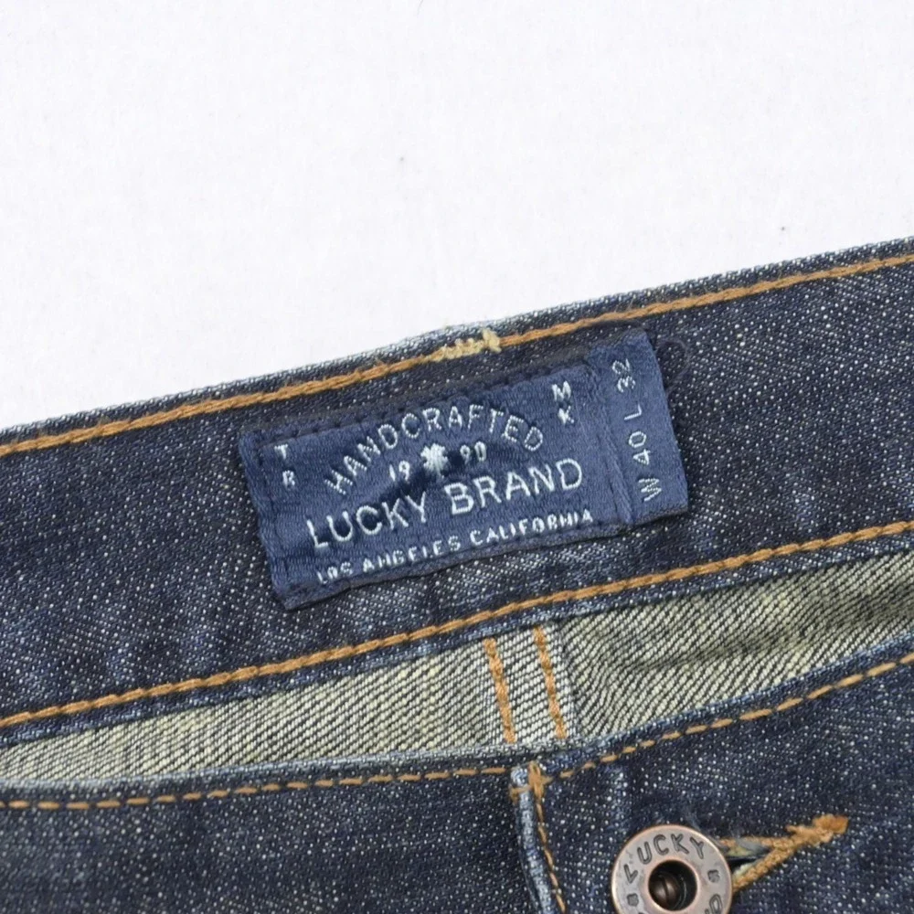 Lucky Brand 221 Original Straight Stretch Denim Blue Jeans Mens Size 40 x 30**‎